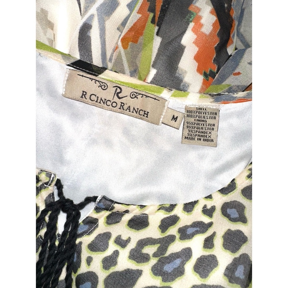 R Cinco Ranch Multi Colored tunic Top - Picture 6 of 6